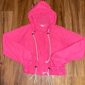 Highlighter Pink Windbreaker from Fashion Nova
